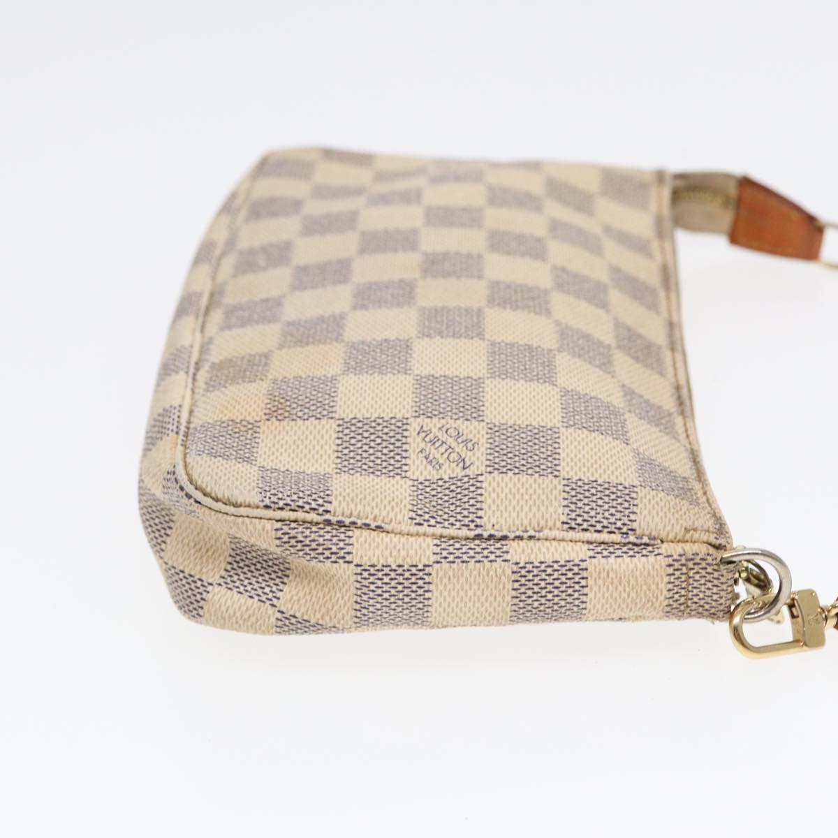 LOUIS VUITTON Damier Azur Pochette Accessoires Pouch LV Auth