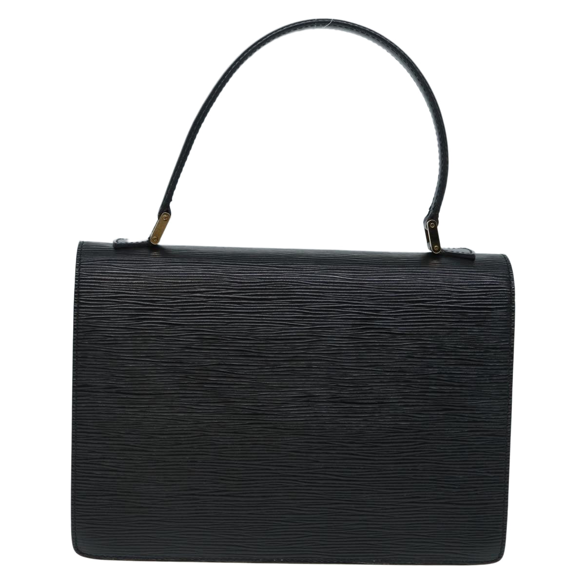 LOUIS VUITTON Epi Concorde Hand Bag Black LV Auth
