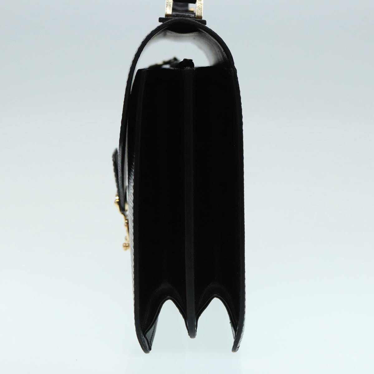 LOUIS VUITTON Epi Concorde Hand Bag Black LV Auth