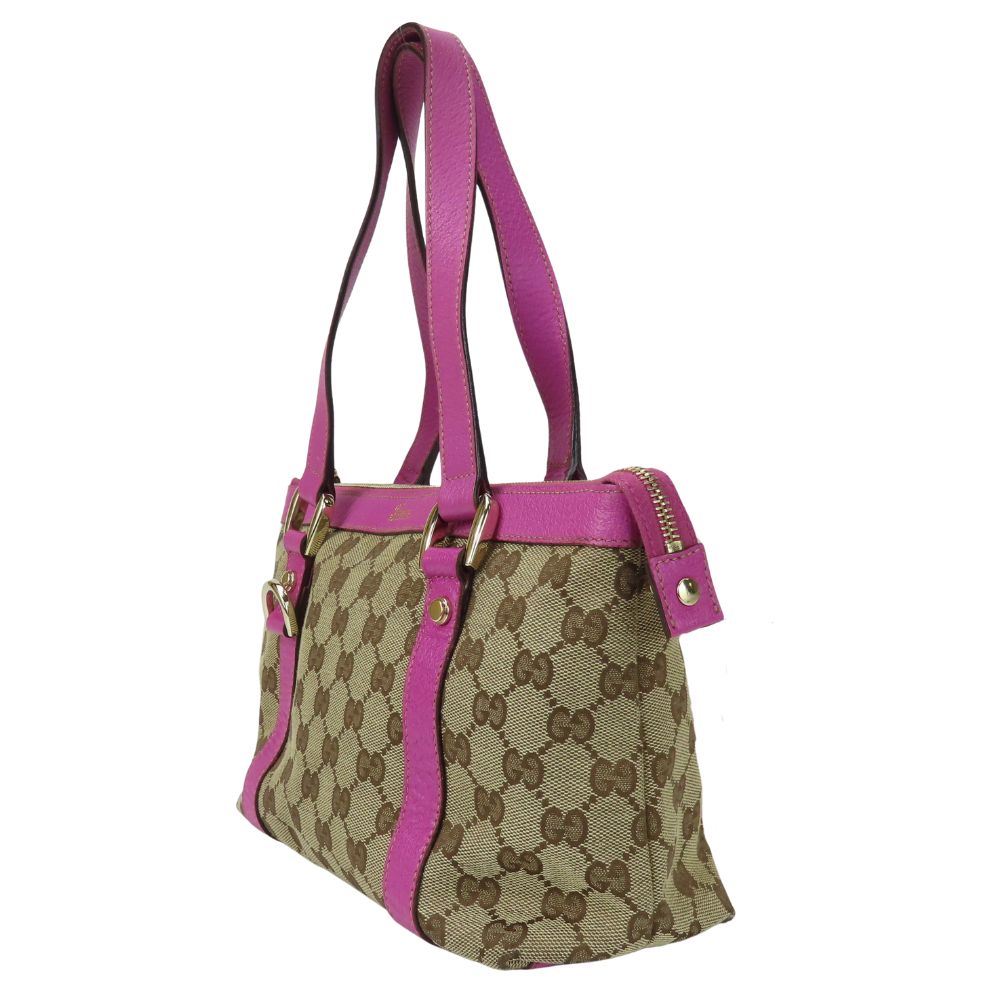 Gucci GG Canvas Leather Handbag