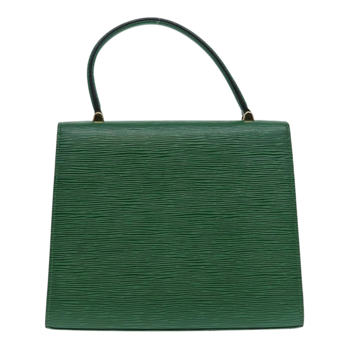 LOUIS VUITTON Epi Malesherbes Hand Bag Green LV Auth