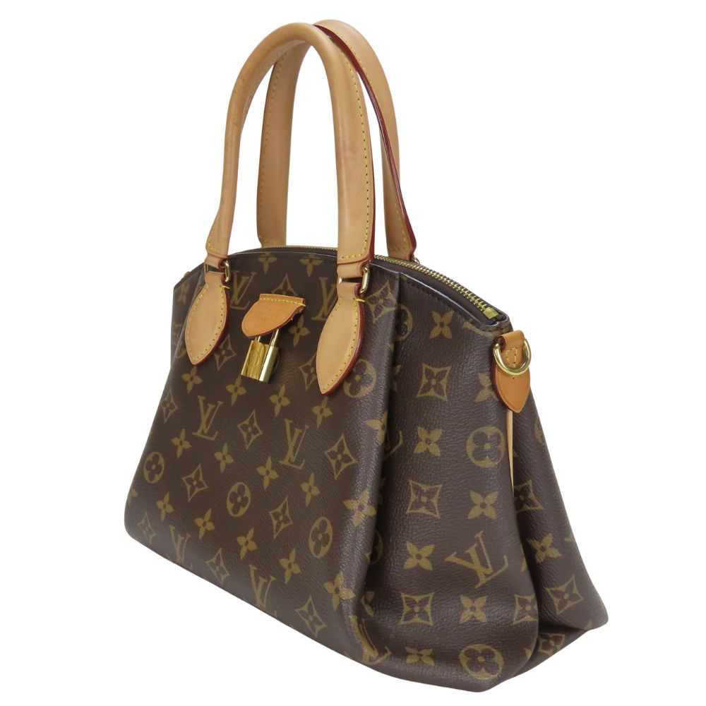 LOUIS VUITTON Handbag Monogram, Tanned Leather Brown Livory PM Women