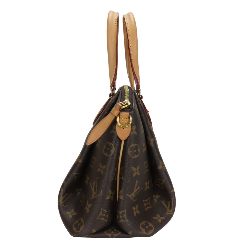 LOUIS VUITTON Handbag Monogram, Tanned Leather Brown Livory PM Women
