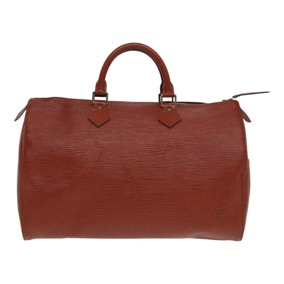 LOUIS VUITTON Epi Hand Bag Brown Kenya LV Auth