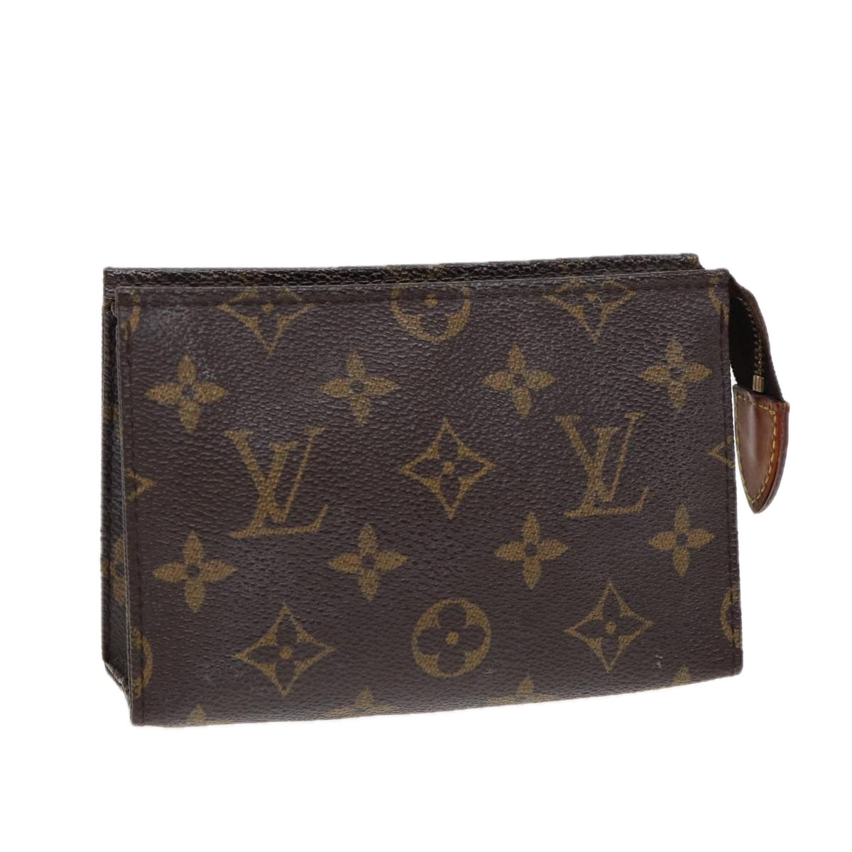 LOUIS VUITTON Monogram Poche Toilette 15 Pouch LV Auth