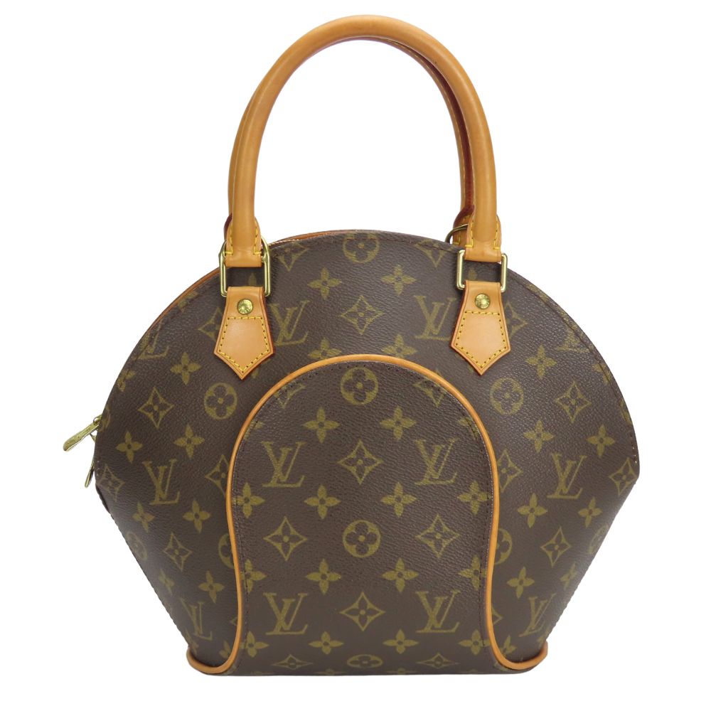 LOUIS VUITTON Handbag Monogram, Tanned Leather Brown EllipsePM Women