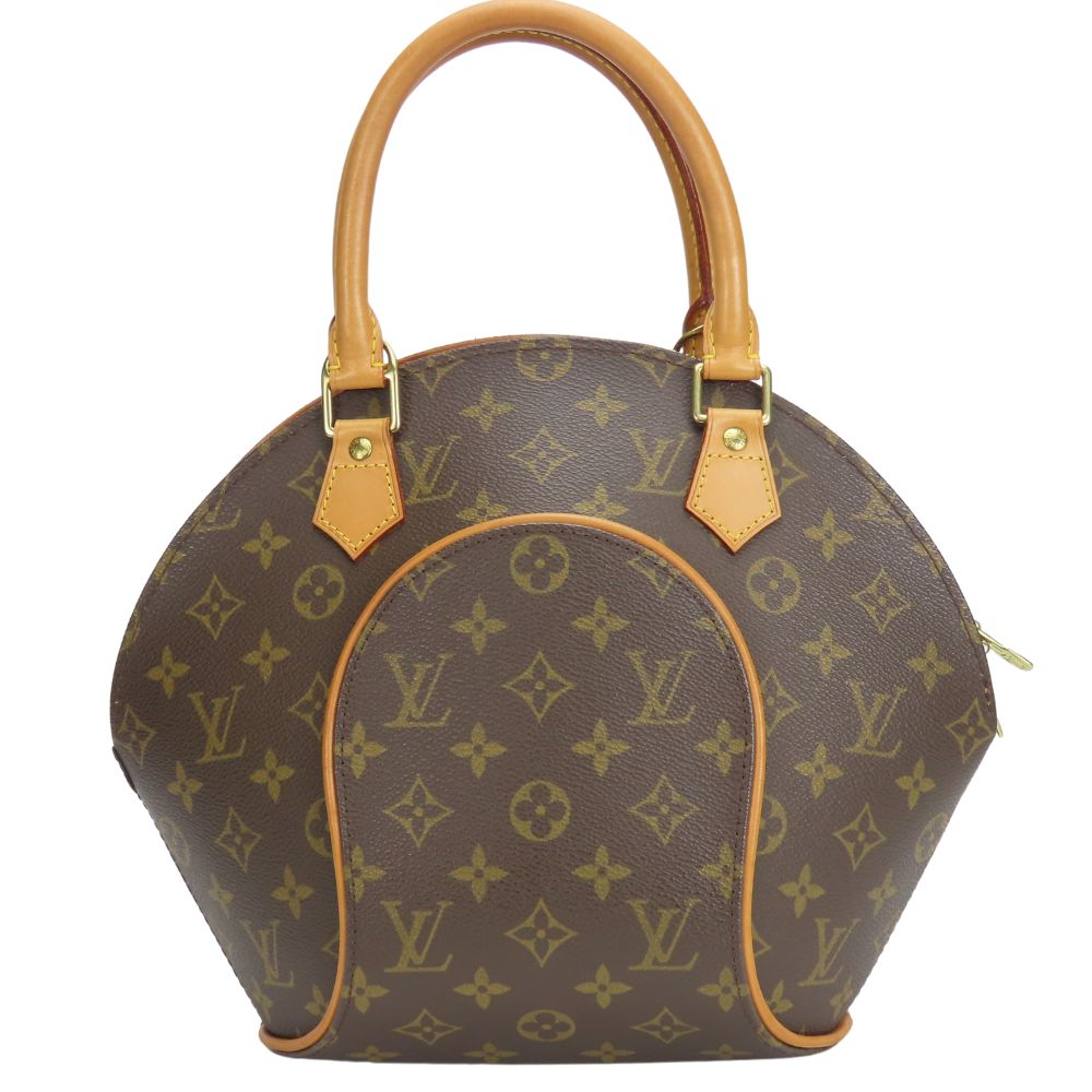 LOUIS VUITTON Handbag Monogram, Tanned Leather Brown EllipsePM Women