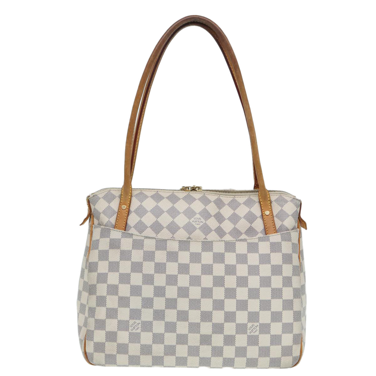 LOUIS VUITTON Damier Azur Figueri PM Shoulder Bag LV Auth