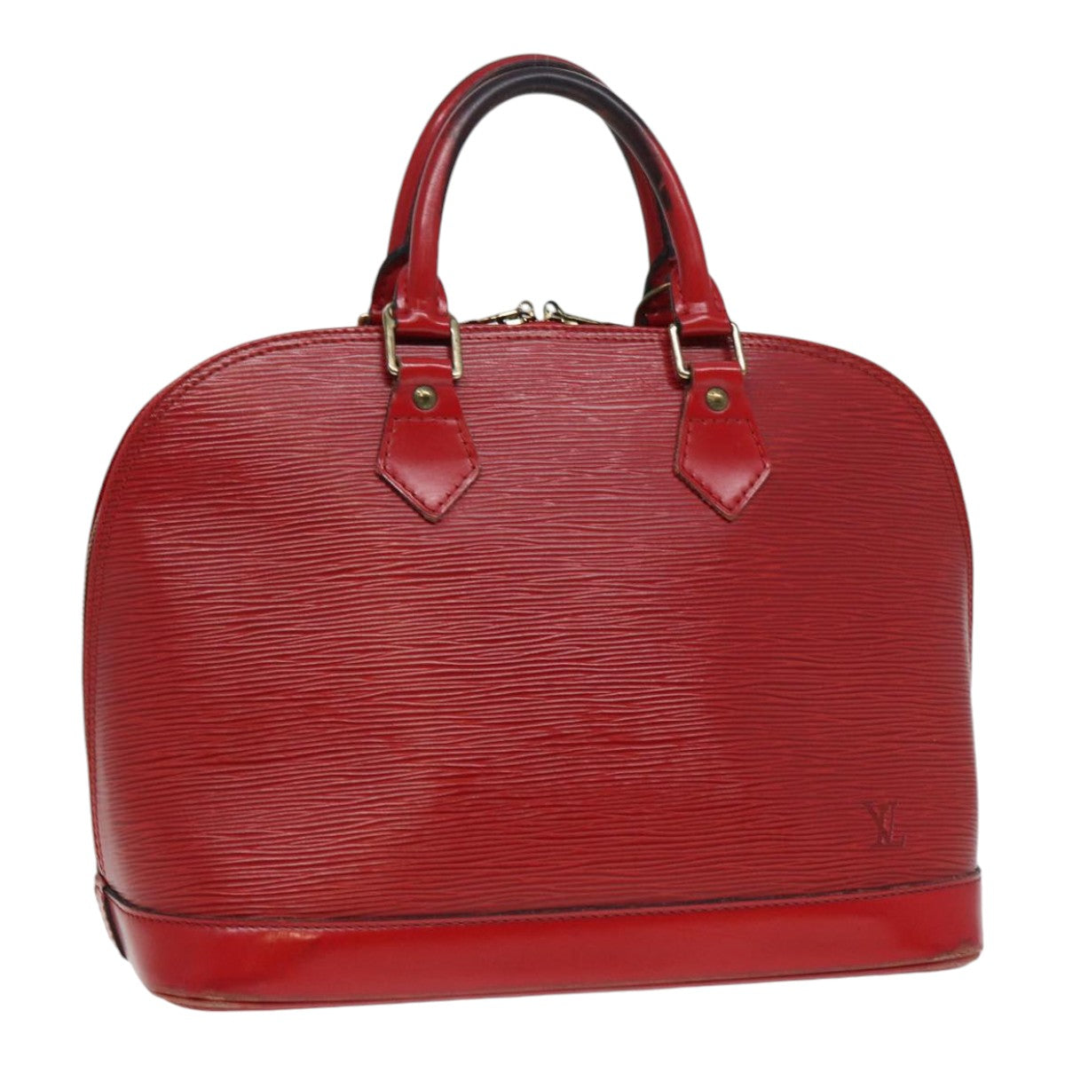 LOUIS VUITTON Epi Alma Hand Bag Castilian Red LV Auth