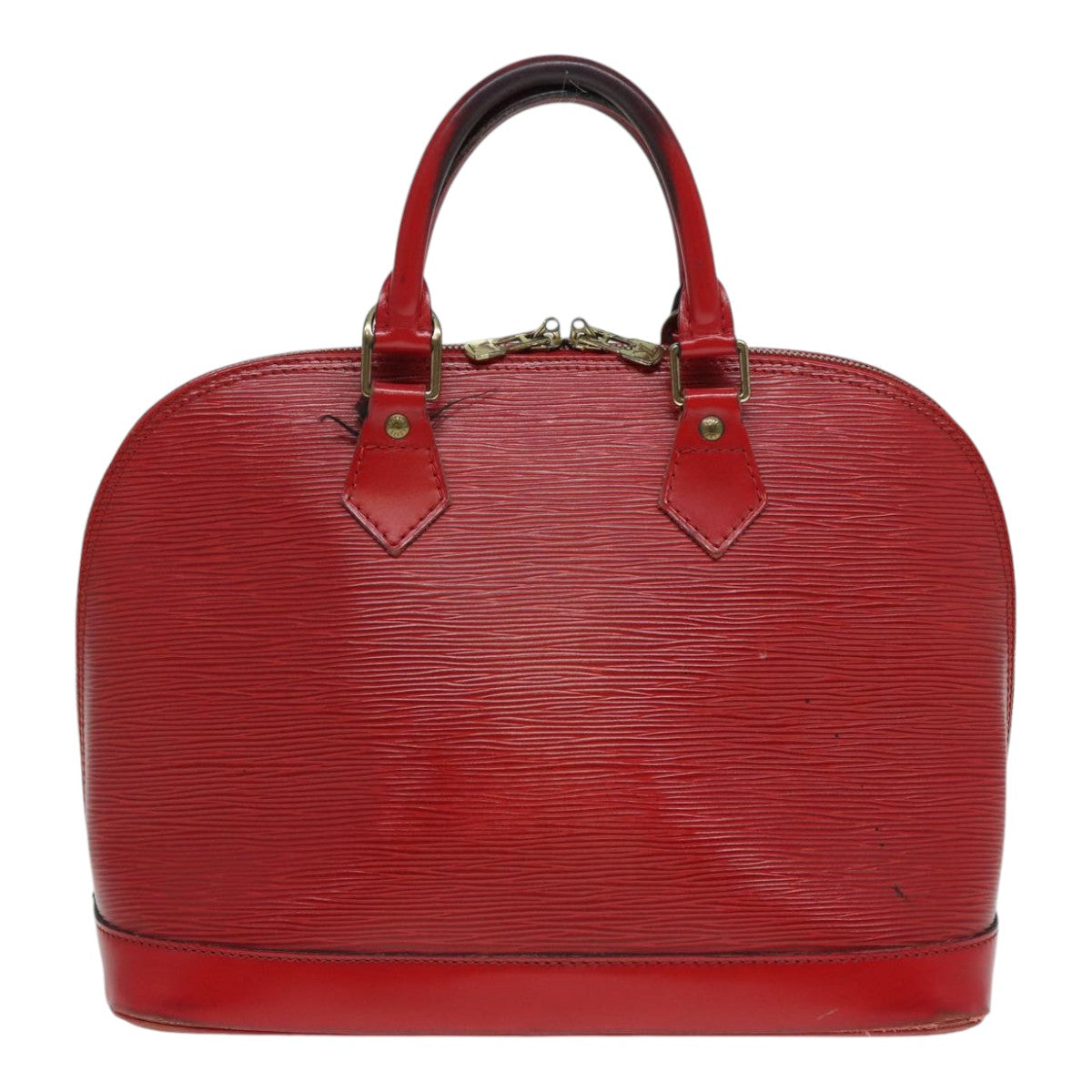 LOUIS VUITTON Epi Alma Hand Bag Castilian Red LV Auth