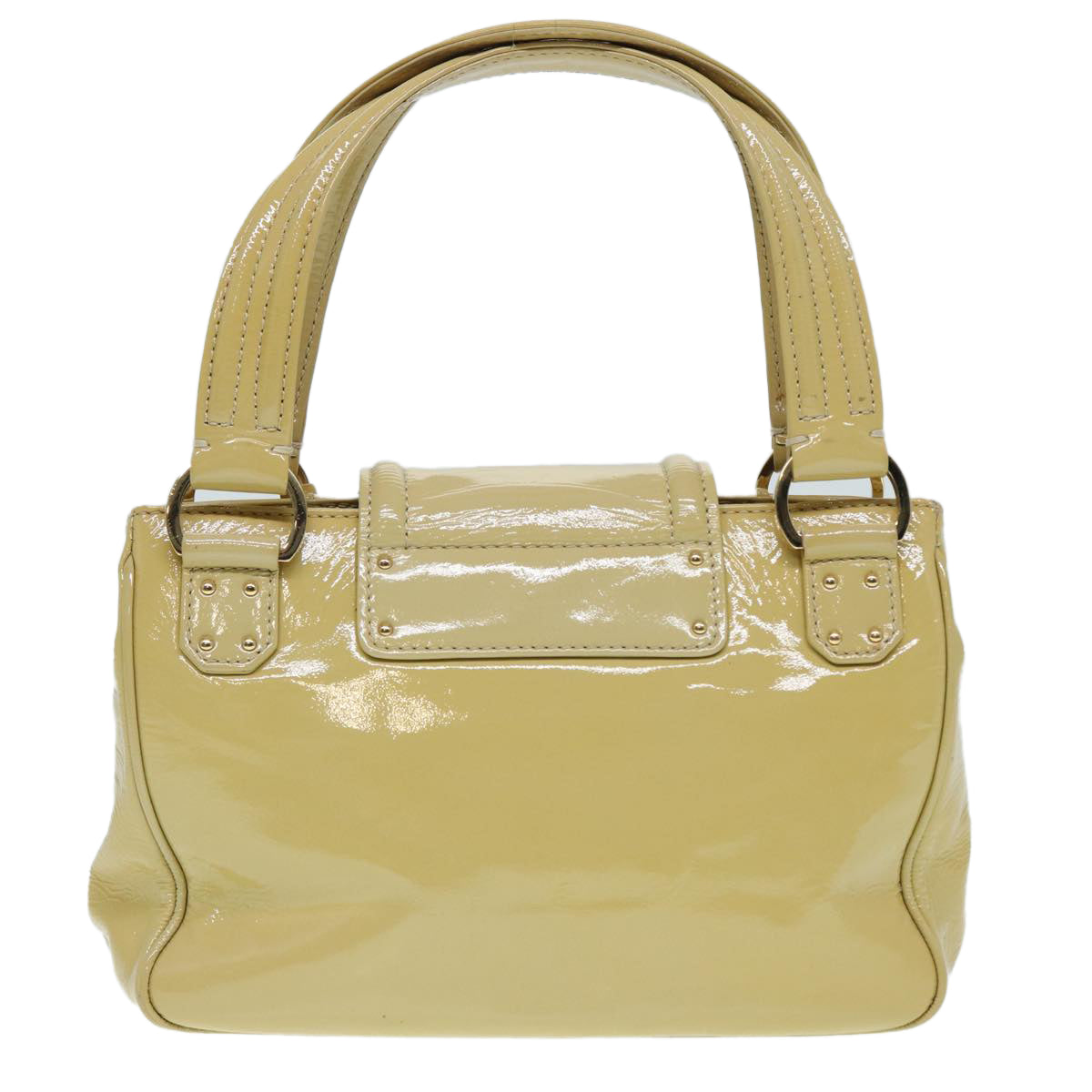 LOUIS VUITTON Vernis Cruise line Sac Picolour Hand Bag Beige Auth