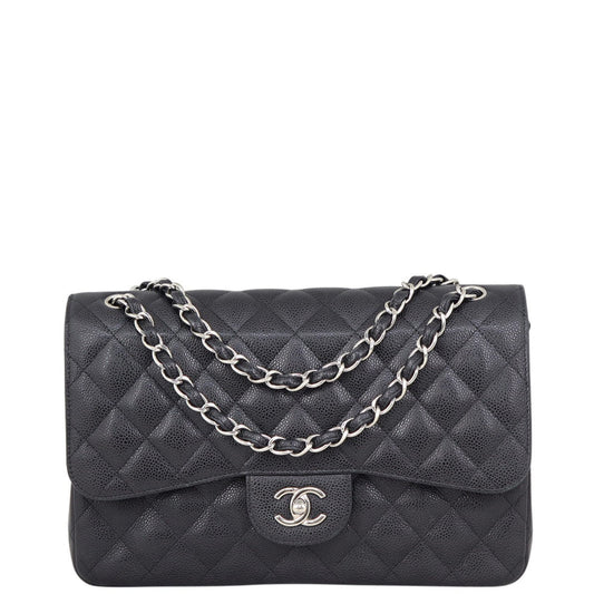 Chanel Classic Double Flap Jumbo | Black 19 Series