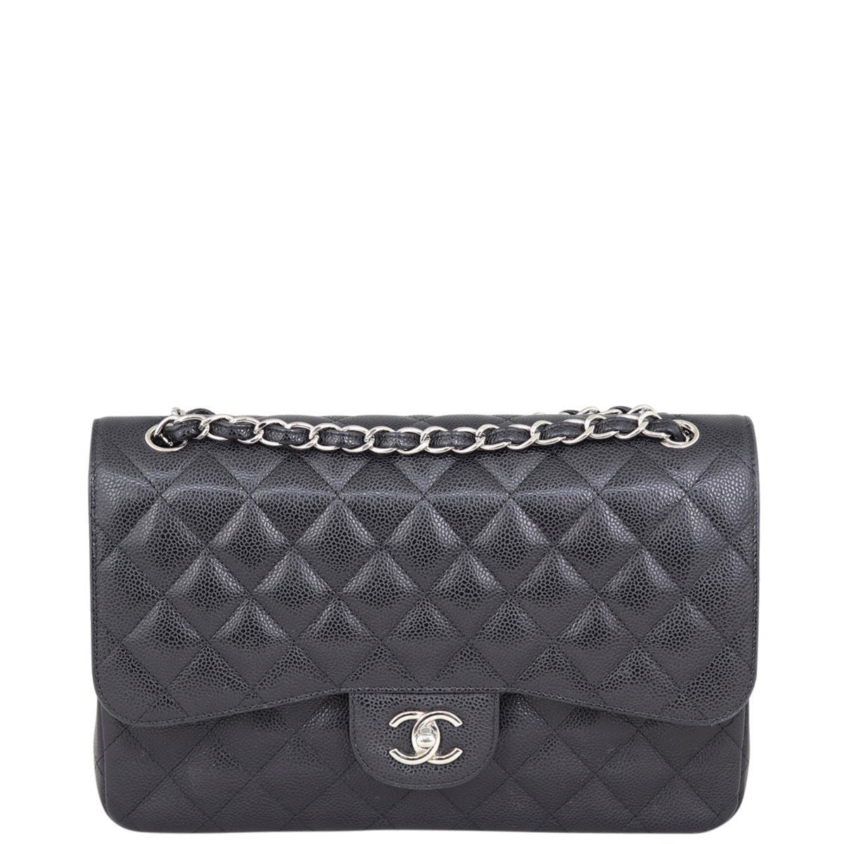 Chanel Classic Double Flap Jumbo | Black 19 Series