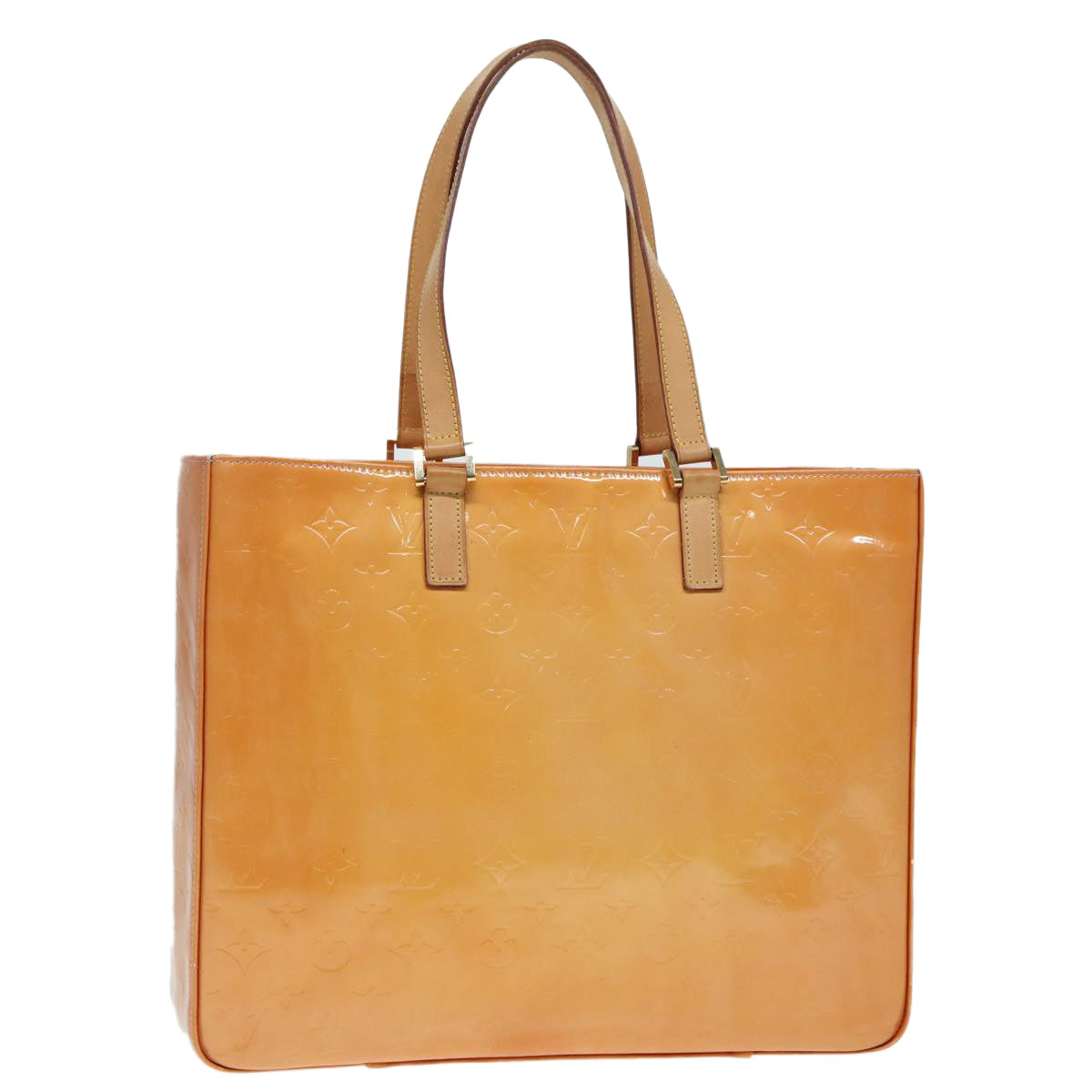 LOUIS VUITTON Monogram Vernis Columbus Bag Marshmallow Pink Auth
