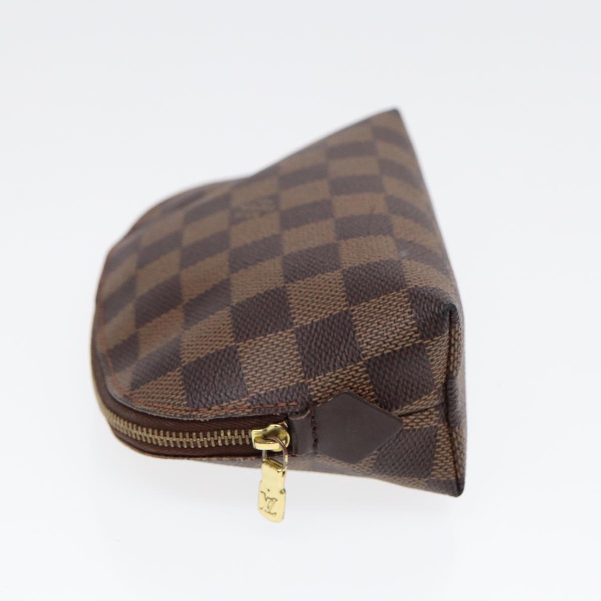 LOUIS VUITTON Damier Ebene Pochette Cosmetic PM Pouch LV Auth