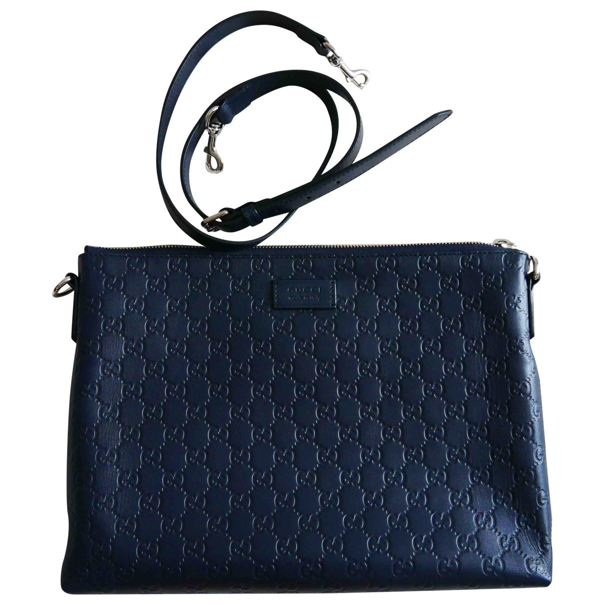 Gucci blue leather bag