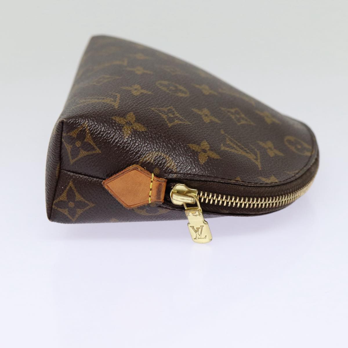 LOUIS VUITTON Monogram Pochette Cosmetic GM Cosmetic Pouch M47353 LV Auth 85662