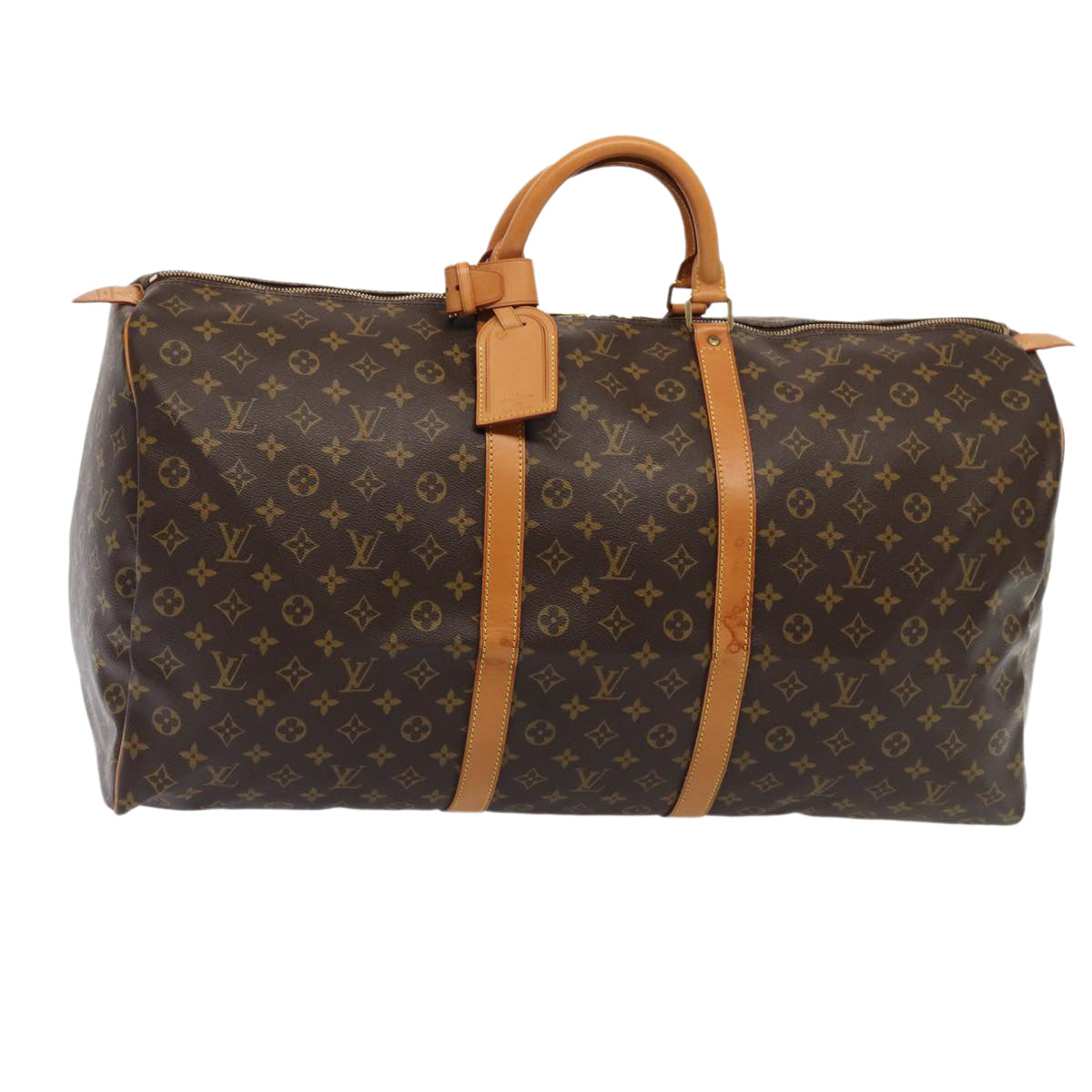 LOUIS VUITTON Monogram Keepall 60 Boston Bag LV Auth