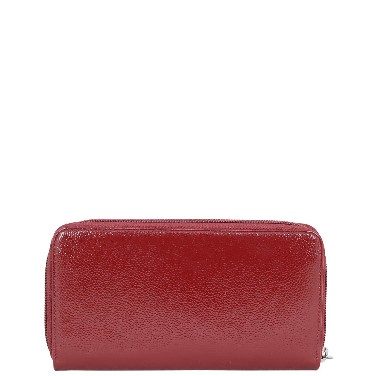 Chanel Timeless Patent Caviar Zip Around Wallet
