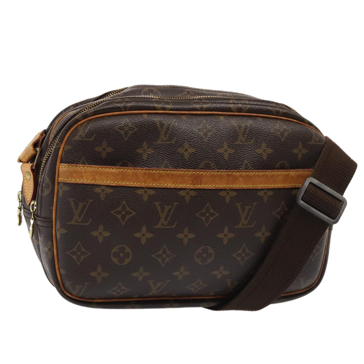 LOUIS VUITTON Monogram Reporter PM Shoulder Bag LV Auth