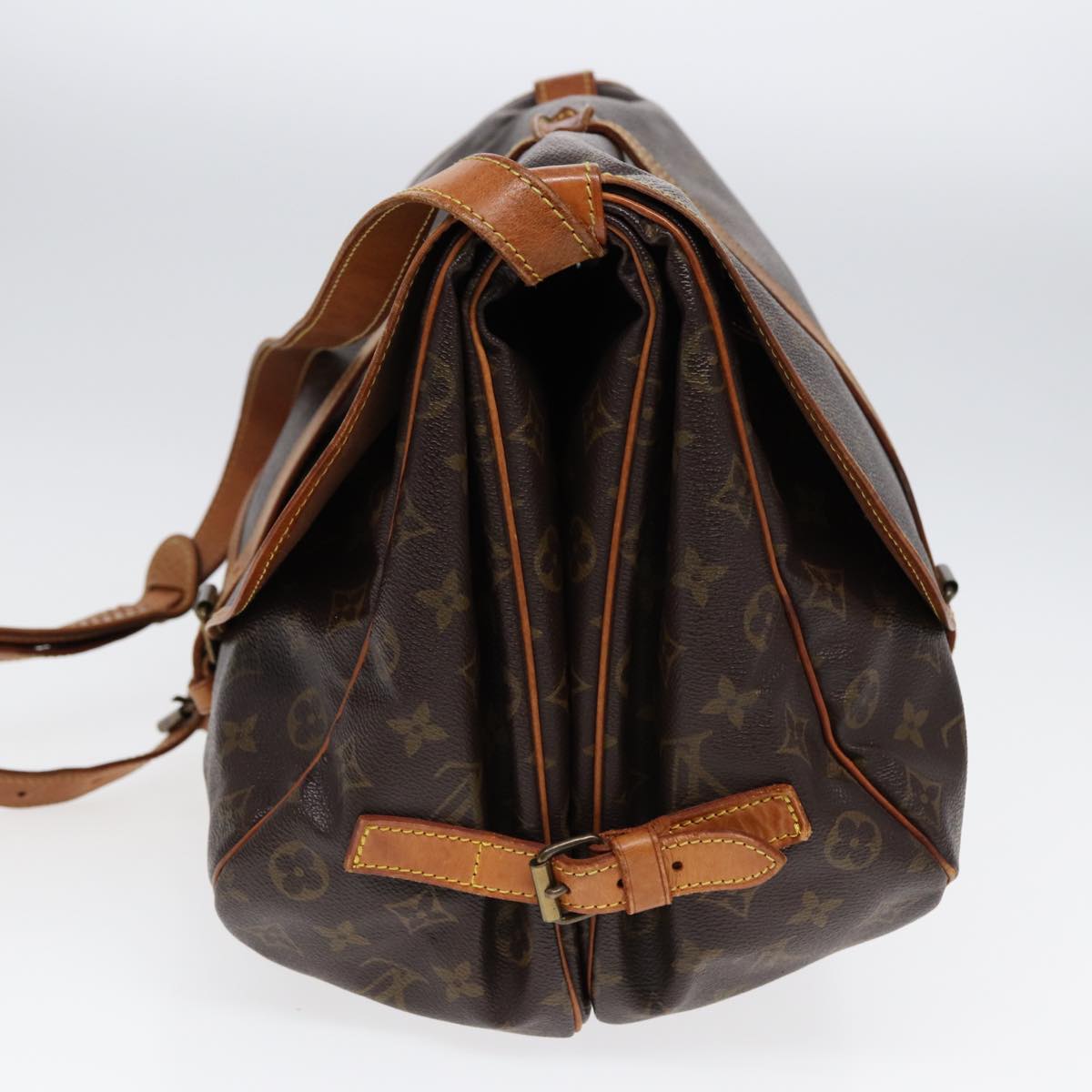 LOUIS VUITTON Monogram Saumur 35 Shoulder Bag LV Auth