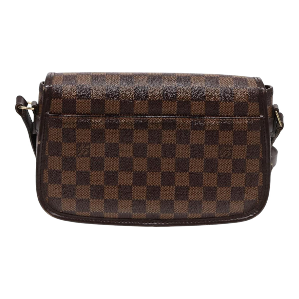 LOUIS VUITTON Damier Ebene Sologne Shoulder Bag LV Auth