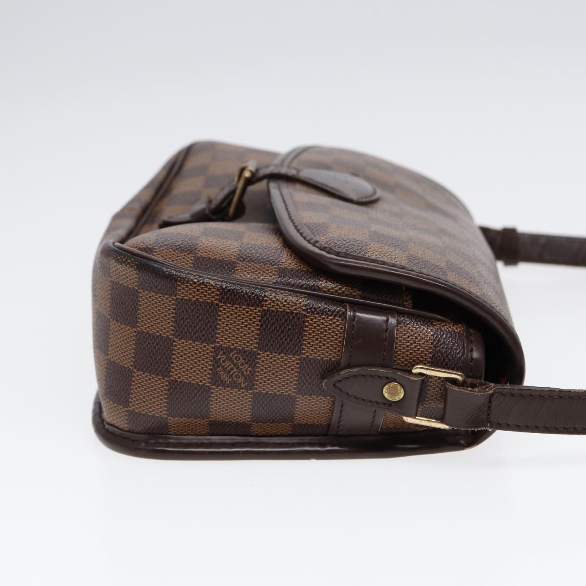 LOUIS VUITTON Damier Ebene Sologne Shoulder Bag LV Auth