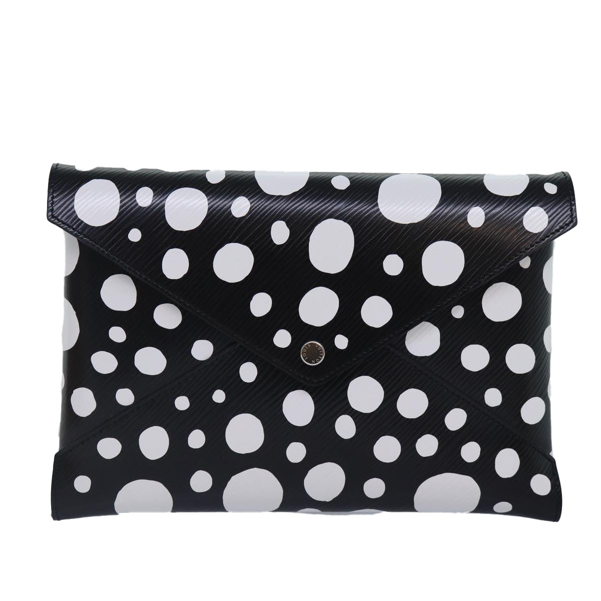 LOUIS VUITTON Epi Yayoi Kma Pochette Kirigami Pouch Black Auth 86284S