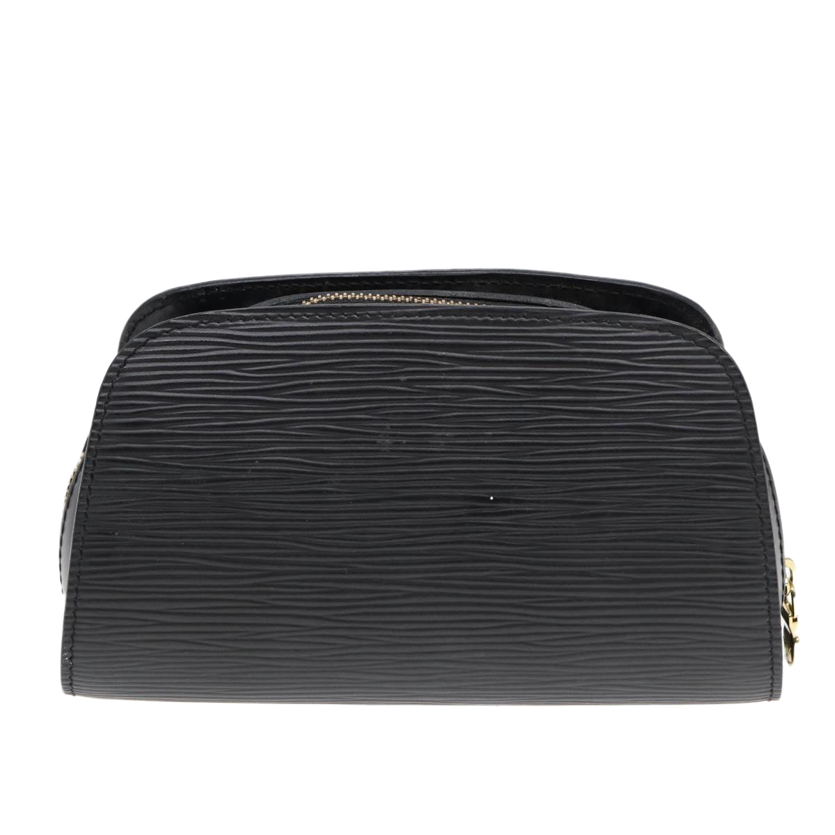 LOUIS VUITTON Epi Dauphine PM Pouch Black LV Auth