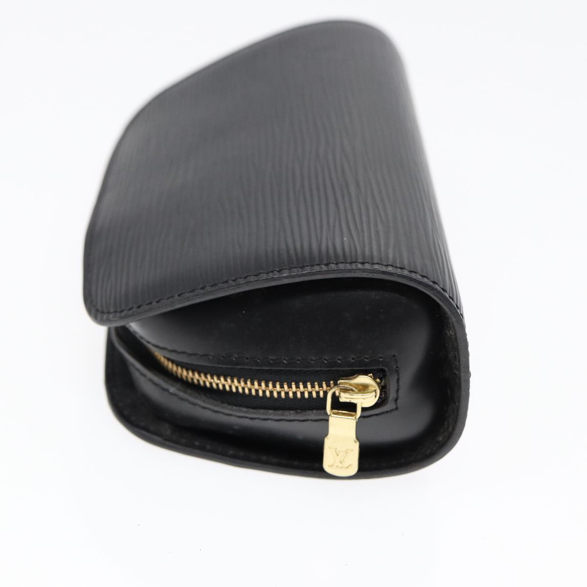 LOUIS VUITTON Epi Dauphine PM Pouch Black LV Auth