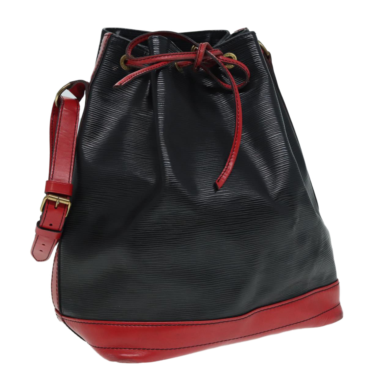 LOUIS VUITTON Epi Noe Shoulder Bag By color Black Red LV Auth