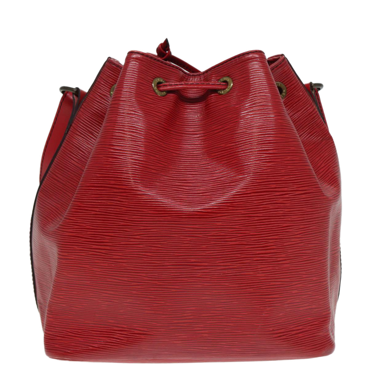 LOUIS VUITTON Epi Petit Noe Shoulder Bag Red LV Auth
