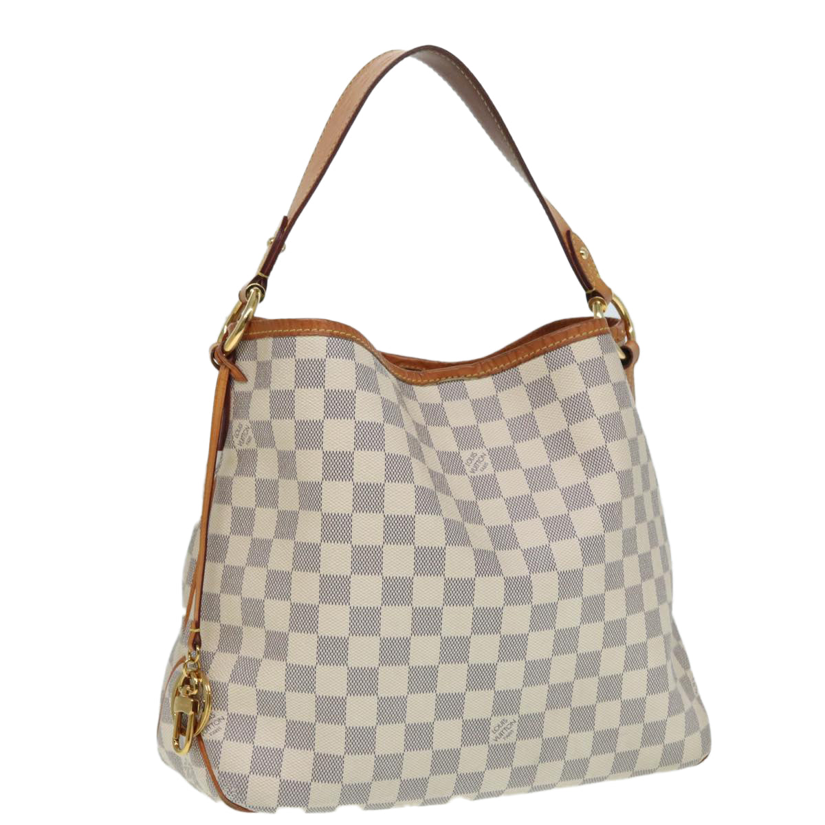 LOUIS VUITTON Damier Azur Delightful PM Shoulder Bag LV Auth