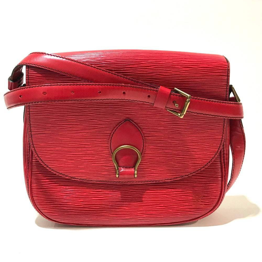 LOUIS VUITTON Shoulder Bag Epi Leather Red Epi Saint-Cloud Women