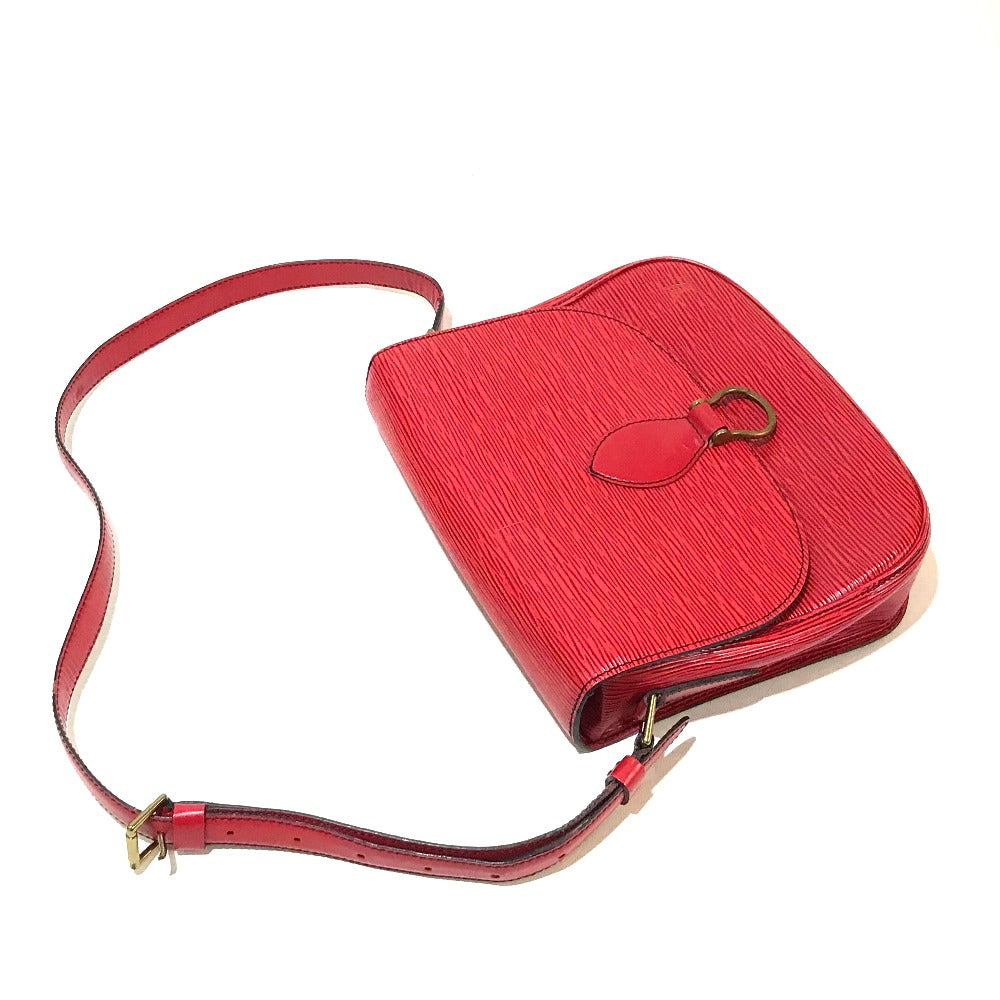 LOUIS VUITTON Shoulder Bag Epi Leather Red Epi Saint-Cloud Women
