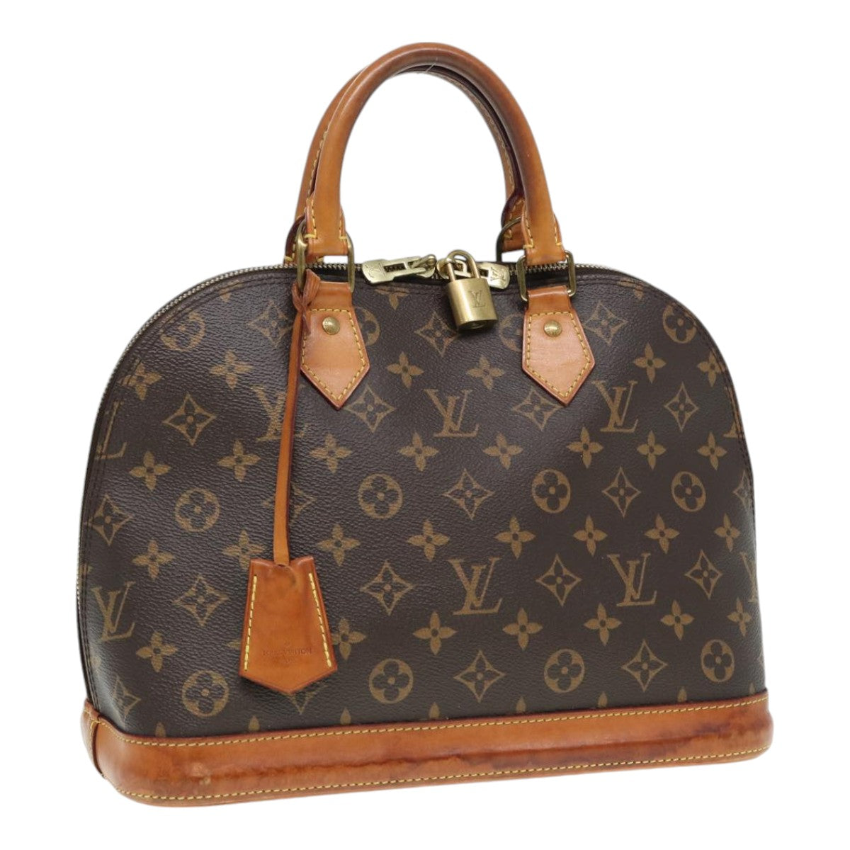 LOUIS VUITTON Monogram Alma PM Hand Bag LV Auth