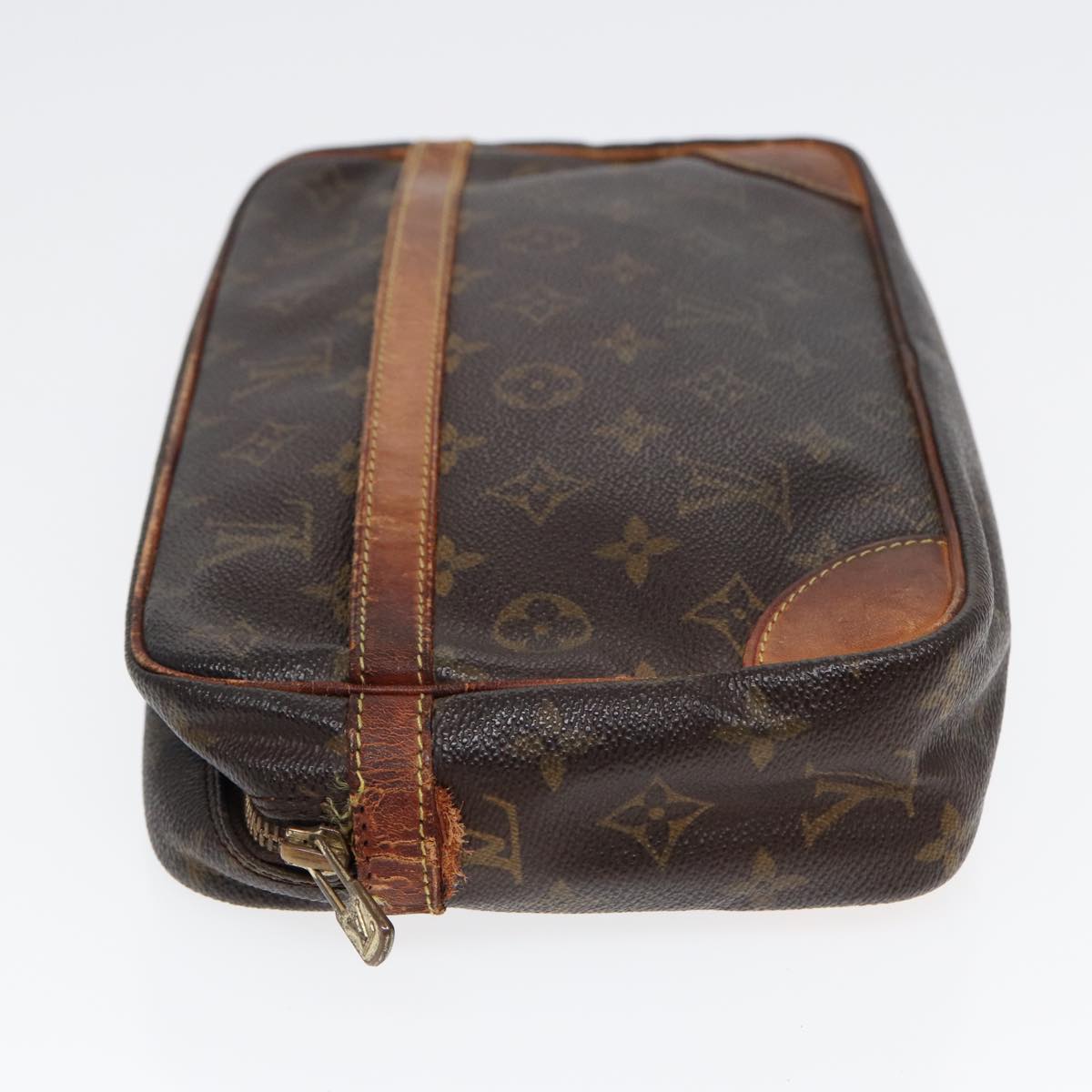 LOUIS VUITTON Monogram Compiegne 28 Clutch Bag LV Auth