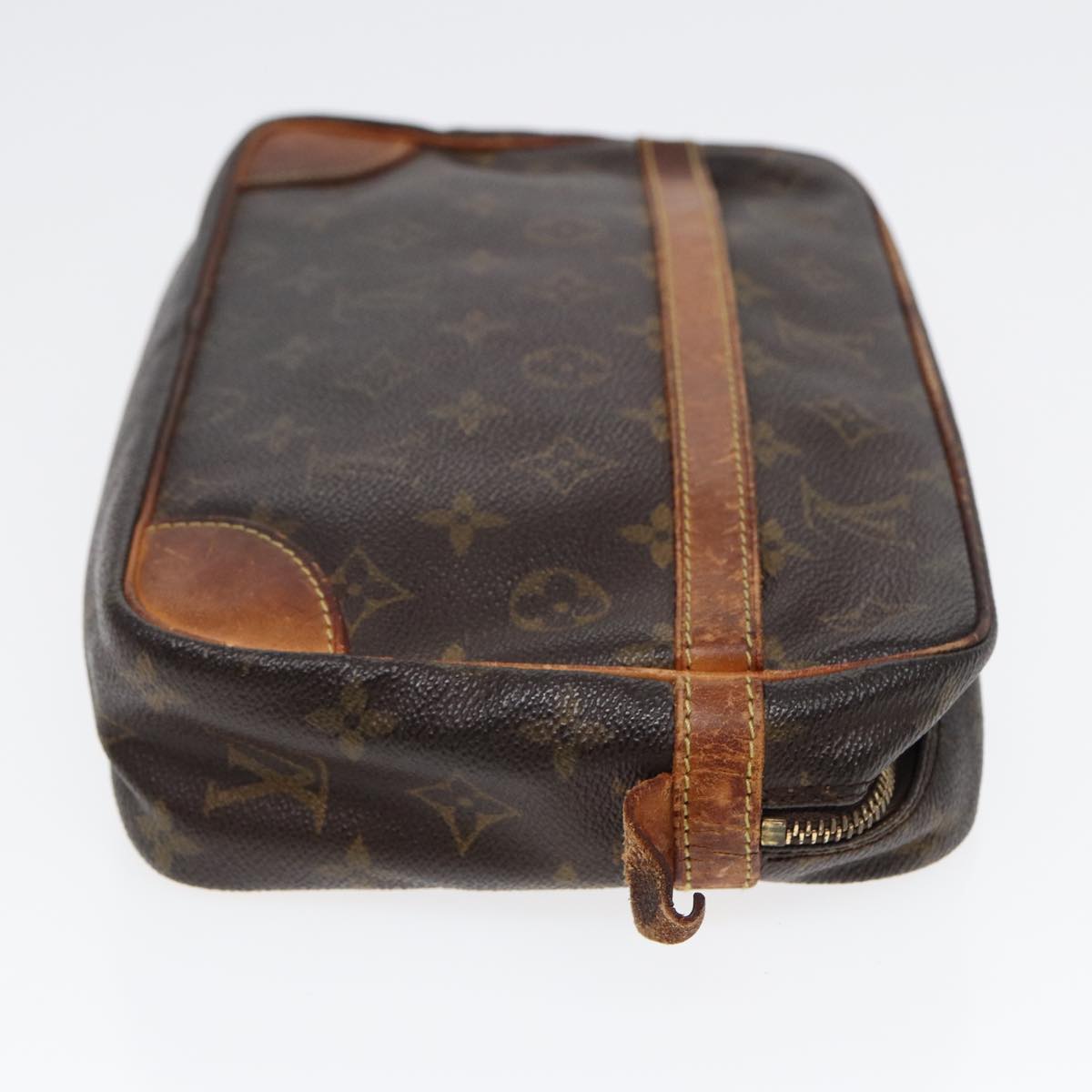 LOUIS VUITTON Monogram Compiegne 28 Clutch Bag LV Auth