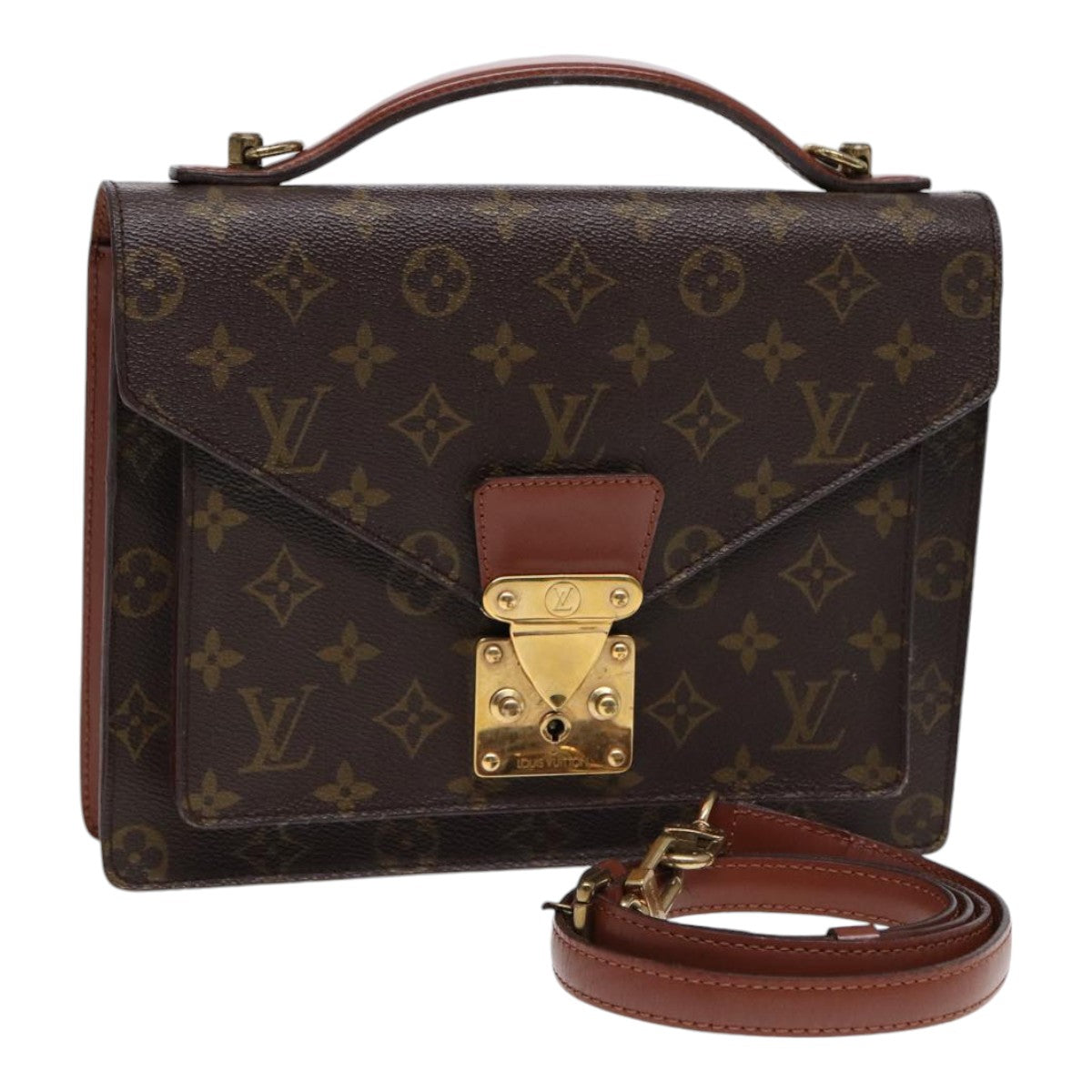 LOUIS VUITTON Monogram Monceau 26 Shoulder Bag LV Auth