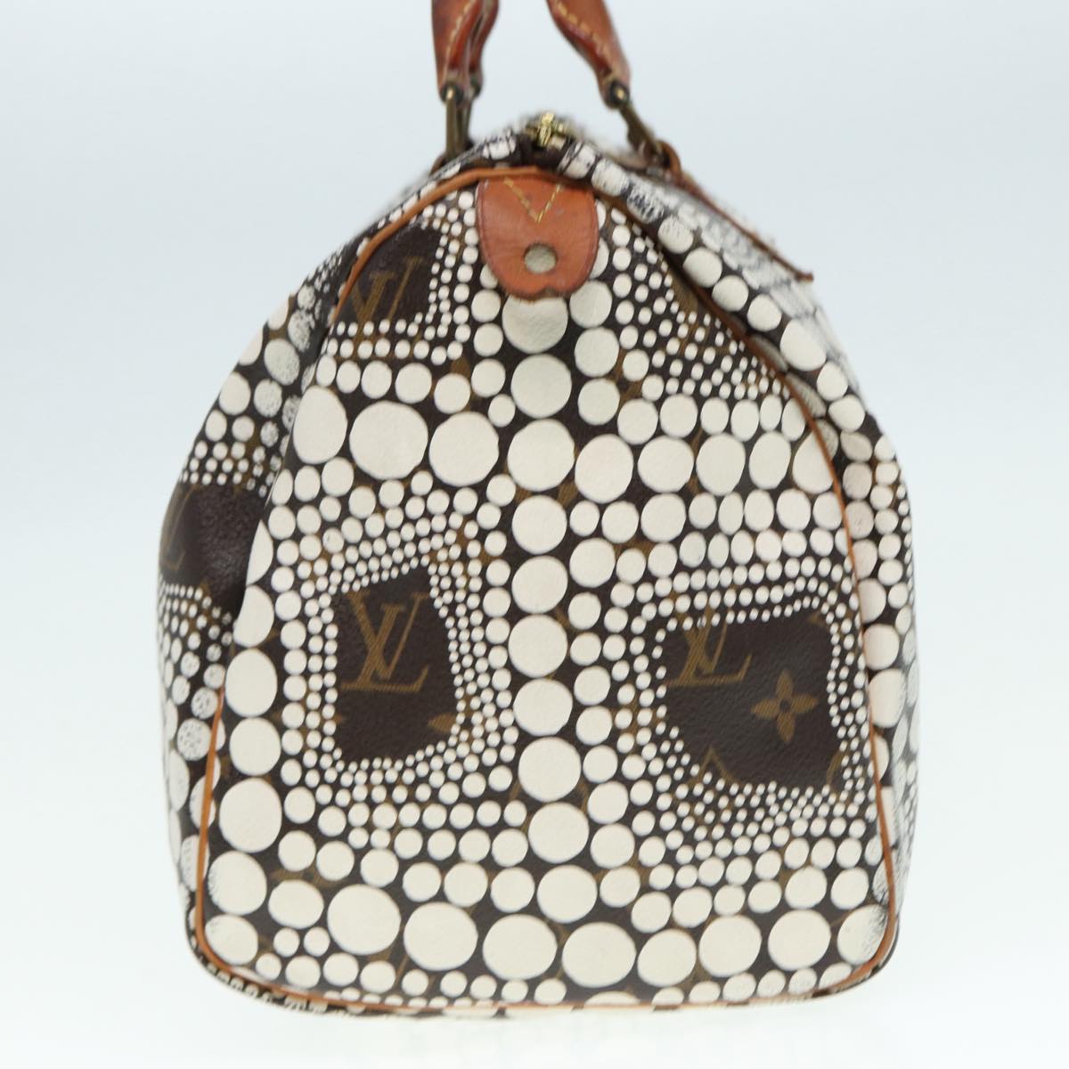 LOUIS VUITTON Monogram Yayoi Kma Hand Bag White Auth