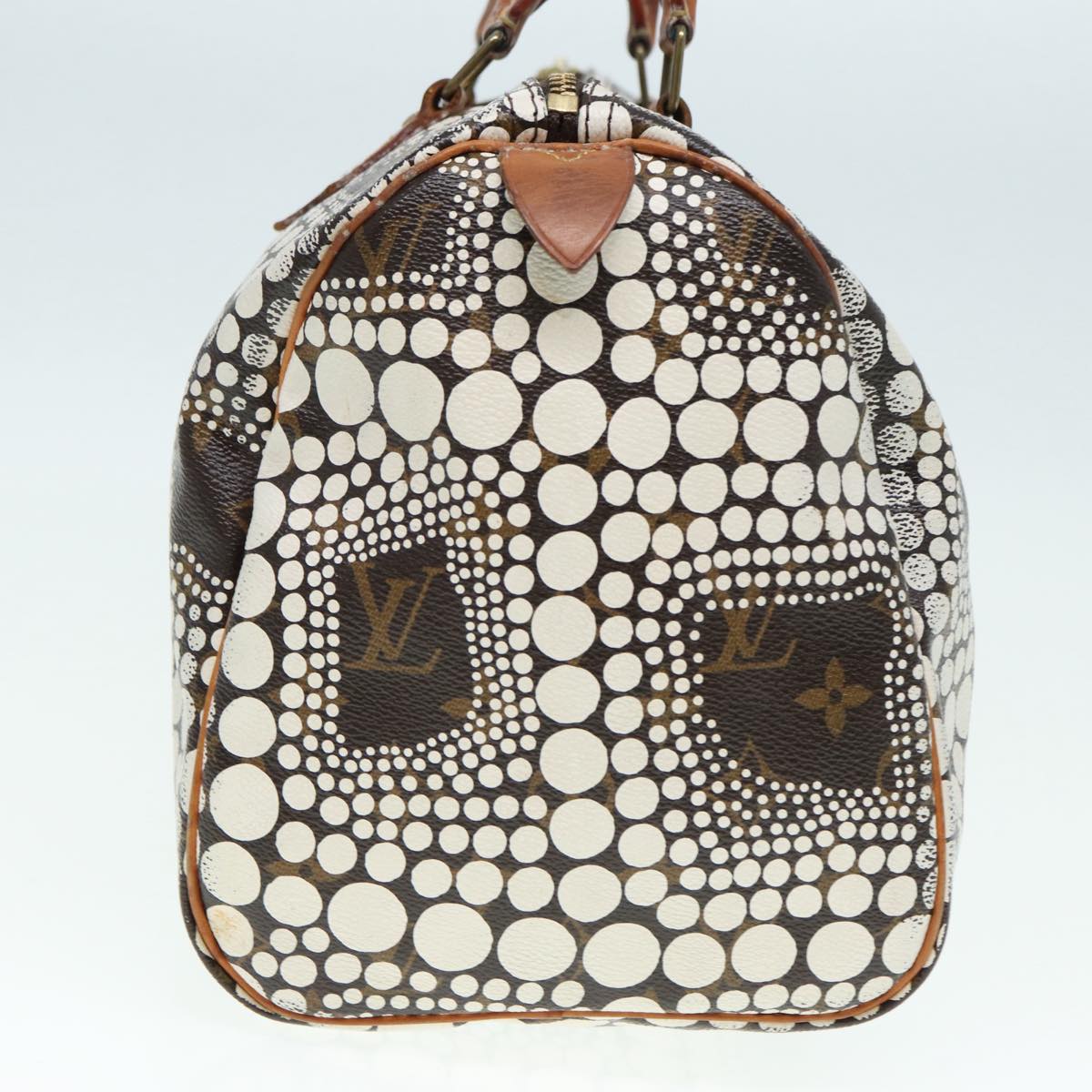 LOUIS VUITTON Monogram Yayoi Kma Hand Bag White Auth