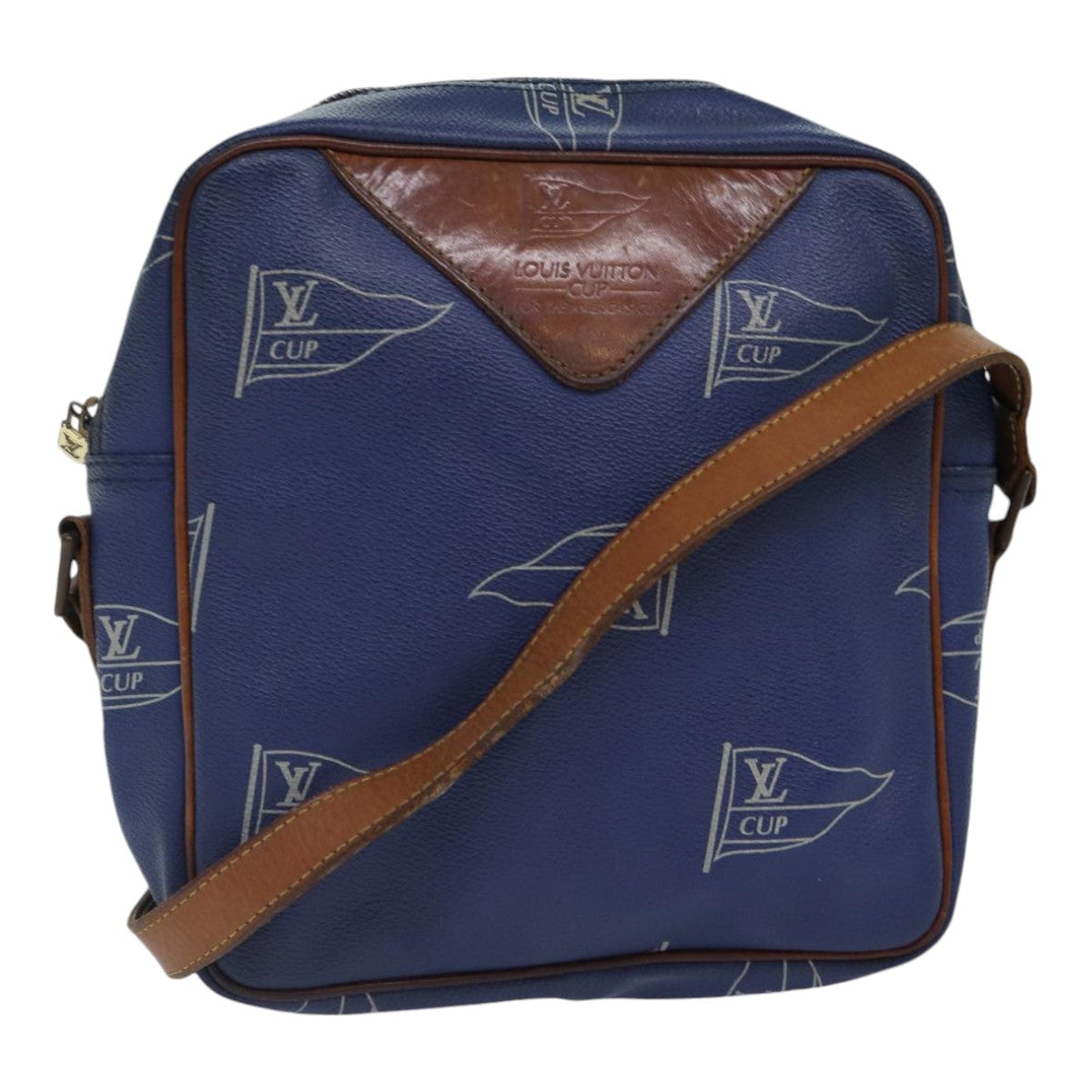 LOUIS VUITTON LV Cup Sac San Diego Shoulder Bag Blue LV Auth