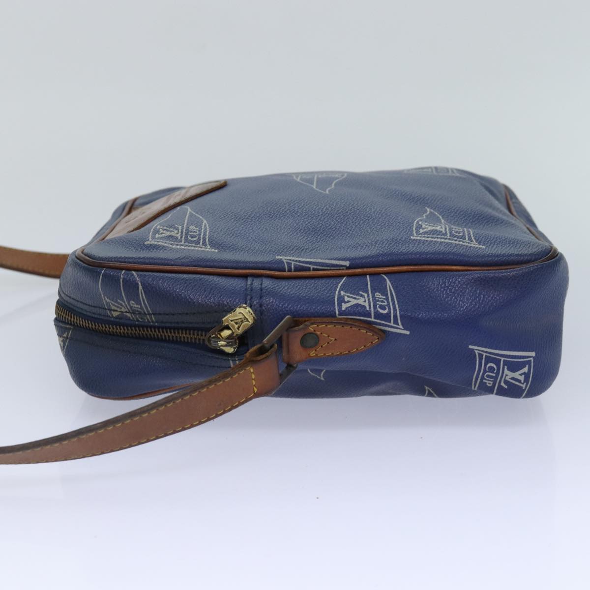 LOUIS VUITTON LV Cup Sac San Diego Shoulder Bag Blue LV Auth