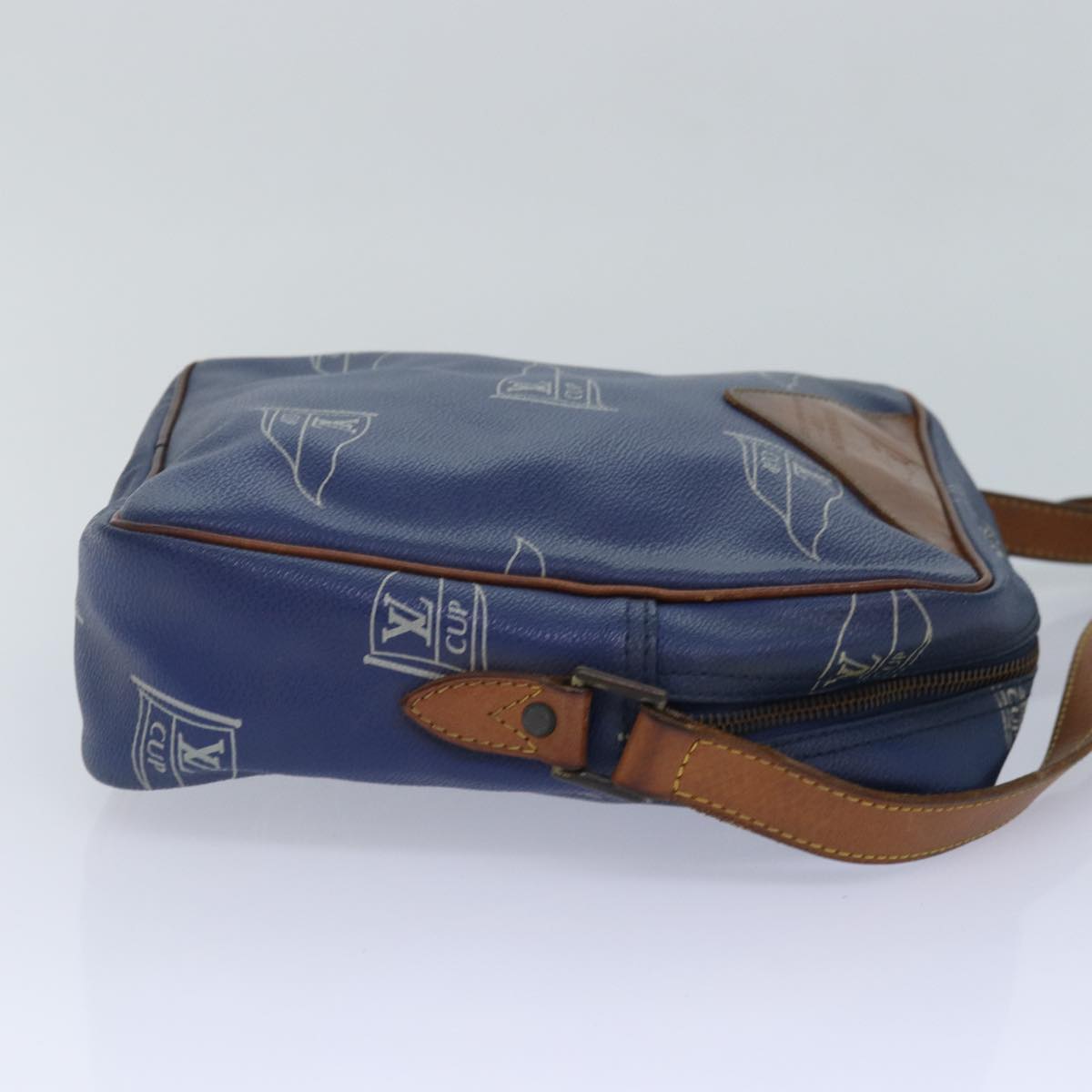 LOUIS VUITTON LV Cup Sac San Diego Shoulder Bag Blue LV Auth