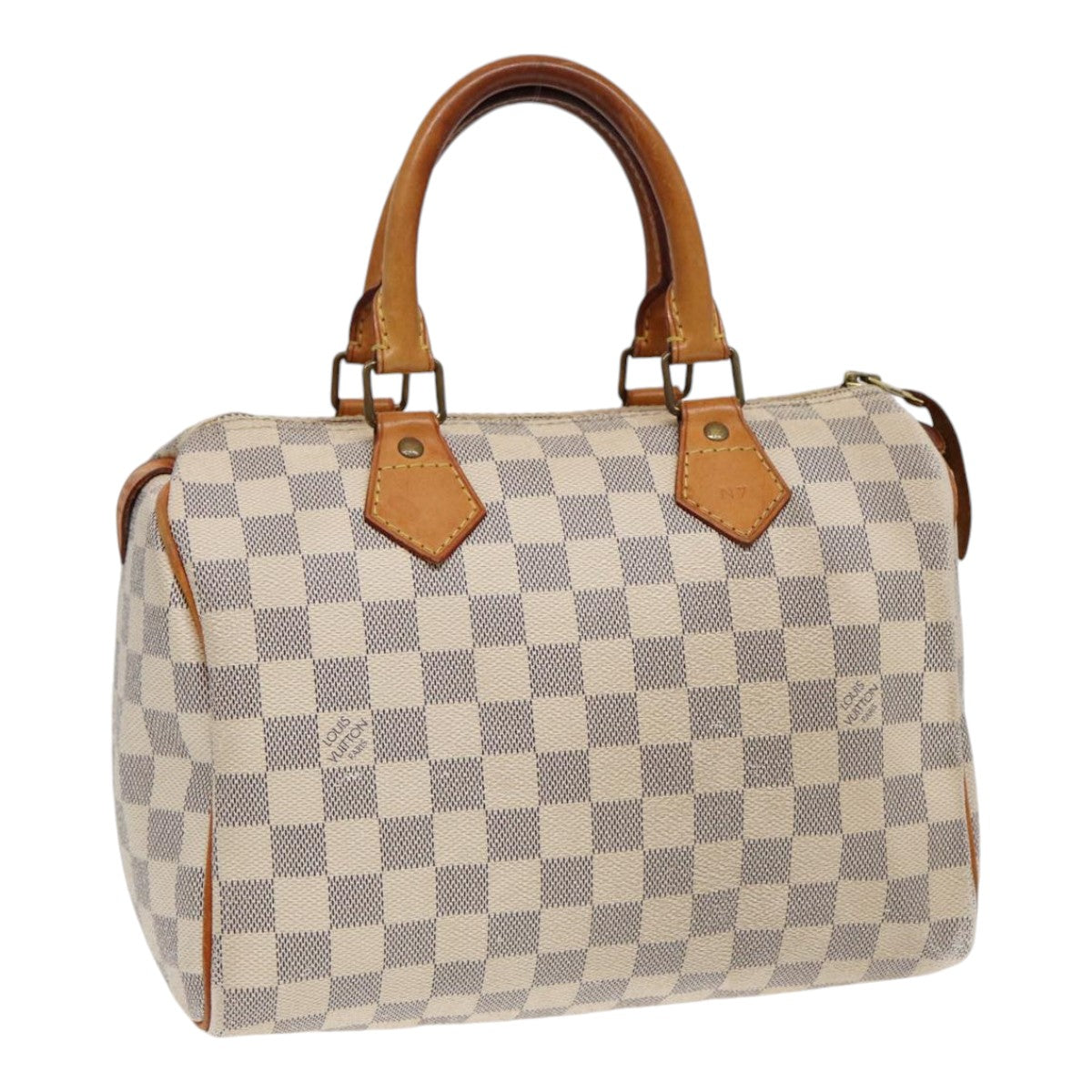 LOUIS VUITTON Damier Azur Hand Bag LV Auth