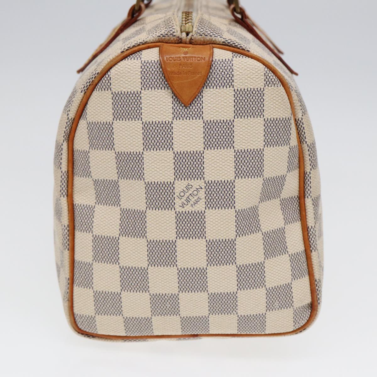 LOUIS VUITTON Damier Azur Hand Bag LV Auth