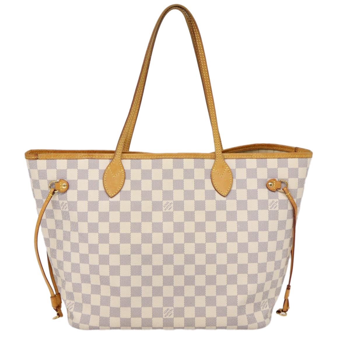 LOUIS VUITTON Damier Azur Neverfull MM Tote Bag LV Auth
