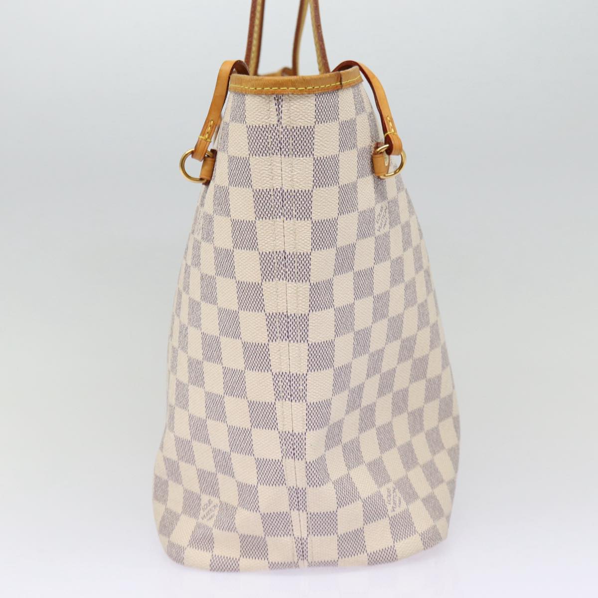 LOUIS VUITTON Damier Azur Neverfull MM Tote Bag LV Auth