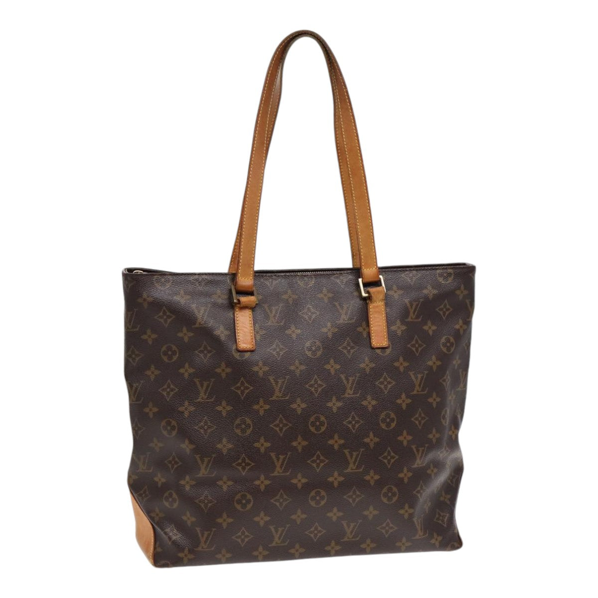 LOUIS VUITTON Monogram Cabas Mezzo Tote Bag LV Auth