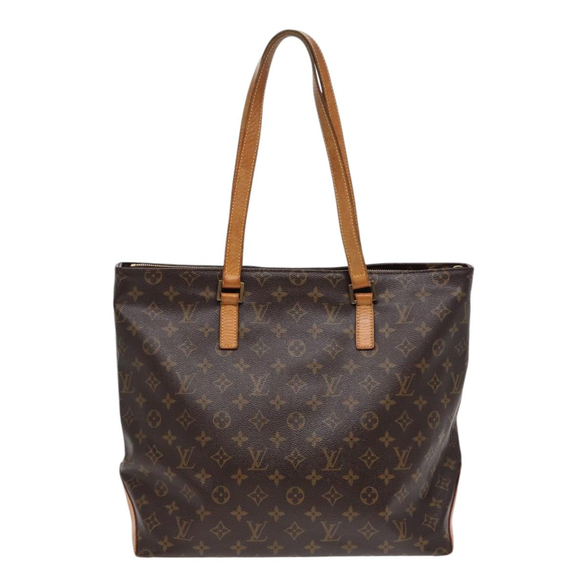 LOUIS VUITTON Monogram Cabas Mezzo Tote Bag LV Auth